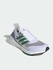 ADIDAS ULTRA BOOST WHITE AND SUB GREEN